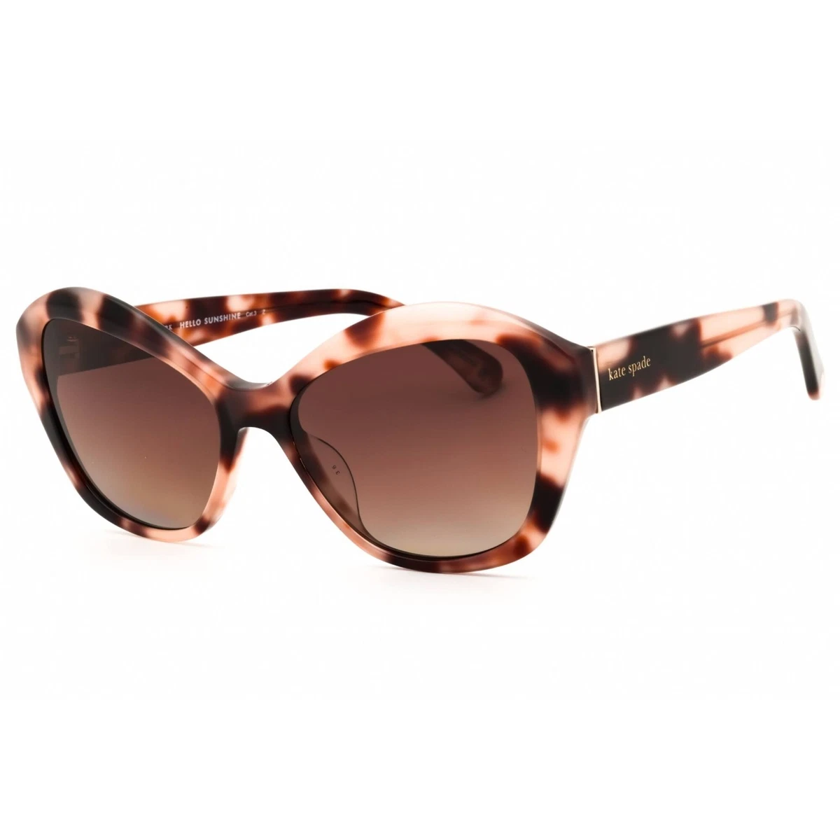 Kate Spade New York KINSLEYFS CATEYE Sunglasses In Crystal Beige & Brown Pink Kate Spade Cat Eye Sunglasses Clear Pink Crystal Flamingo  main image 2