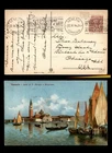 Mayfairstamps Italy 1914 Venezia to Chicago IL Painting Boats Postcard aax_79347