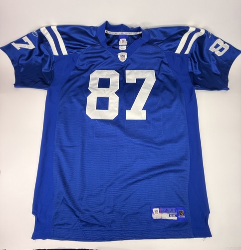 Maglia Reebok NFL Indianapolis Colts 87 Reggie Wayne cucita taglia 54 uomo 2XL - Foto 2 di 18
