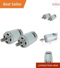 2 Pcs Electric Motors 24V 35000RPM Kids Ride On Car Replacement Gearbox