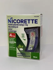 Nicorette 4mg Mint Mini Lozenge ~ 81 Lozenges ~ 09/2026