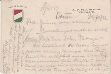 Studentika 1923 Saxonia Münster Studentica Couleurkarte CV Studentenverbindung