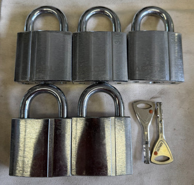 Abloy PL340 Vorhängeschloss, Hochsicherheitsschloss 57mm Set, wie neu TOP!!!