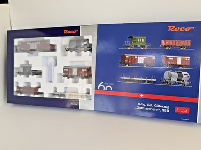 Roco Güterwagenzug ''Gotthardbahn'', SBB. 60-Jahres-Feier 1960, 2020.