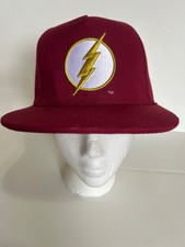 NEW DC Comics The Flash Logo Burgundy Snapback - OSFM