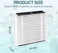 2 PACK For Aprilaire 313 Air Cleaner Replacement Filter MERV 13 1310 2310 3310