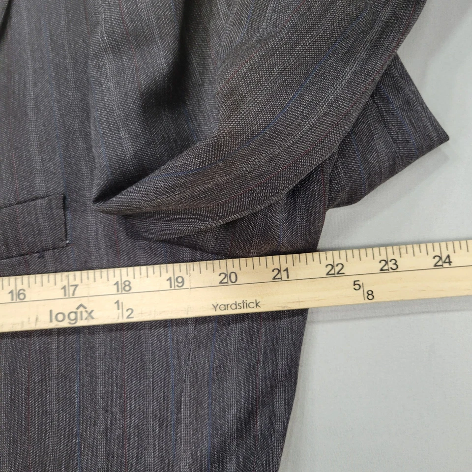John Alexander Hartmarx 100% Wool Pinstripe Suit 2 Button 42R Made USA Vintage - Image 4 of 4