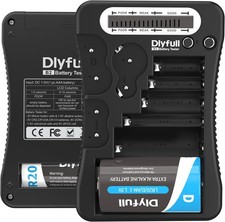 Universal Battery Tester for AA AAA C D 9V Button Cell with LCD Display