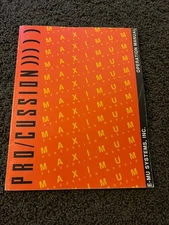 E-MU PRO/CUSSION - OWNERS MANUAL Instruction Book Guide