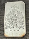 VINTAGE 1973 USCC .999 FINE SILVERVART BAR - CANADIAN MOUNTED POLICE CENTENNIAL