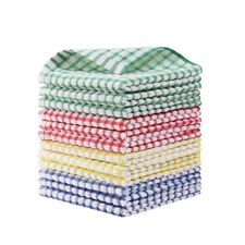 12 Packs Kitchen Dishcloths 12x12 Inches 100% Cotton Kitchen Dish Cloths for ...