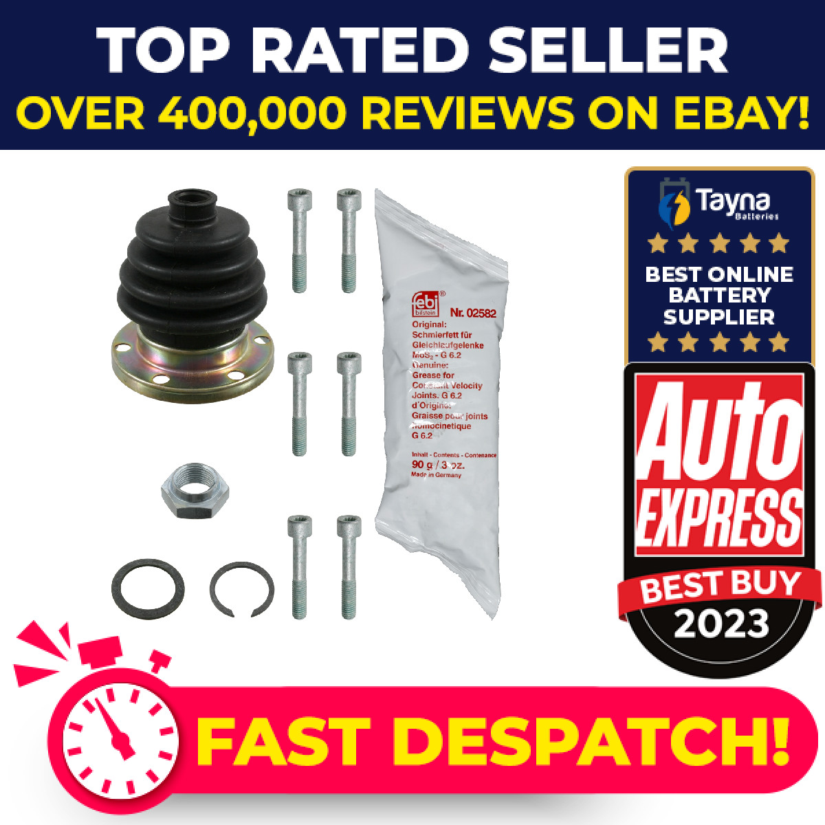 CV Joint Boot Front Inner 03658 Febi C.V. Driveshaft Gaiter 861498201 Quality