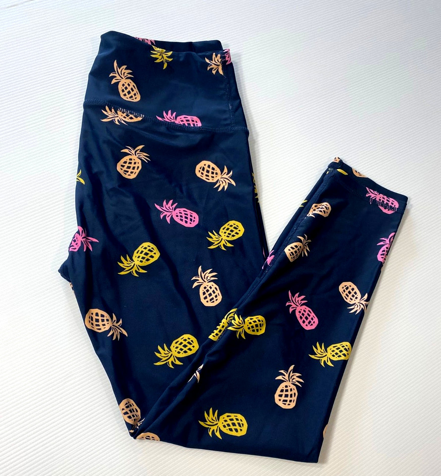 Cotton on Activewear Leggings 7/8 Length Pineapple Size XS Leg Compression