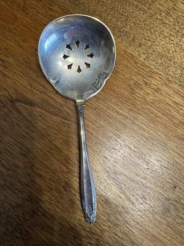 LOW! International Sterling Silver "Prelude" Solid Bon Bon  Server Spoon Vintage