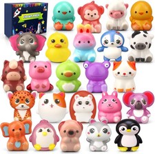 Squishies Fidget Toys for Kids, 24 PCS Cute Party Favors Slow Rising Squeeze Toy
