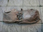 WW1 Rucksack 1915-16 motorbike or cycle pannier rack named webbing bag military