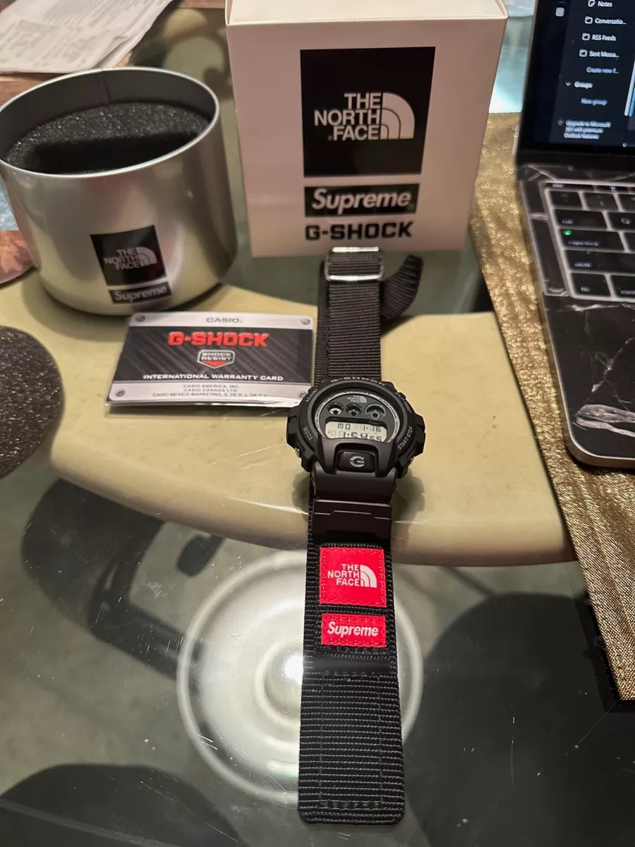 THE NORTH FACE X SUPREME G SHOCK WATCH DW6900NS 100 % AUTHENTIC IN HAND TO  SHIP