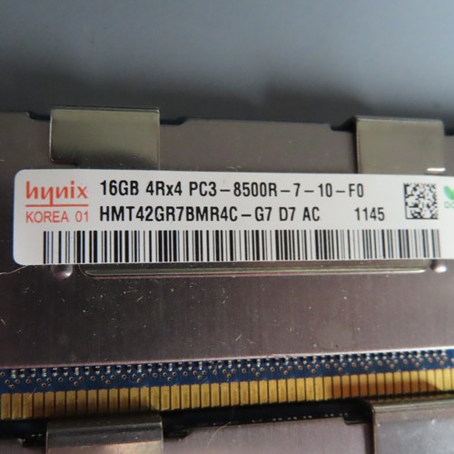Dell Hynix 4 x 16GB PC3-8500 DDR3-1066MHz 4Rx4 ECC Memory HMT42GR7BMR4C-G7 - Picture 4 of 5