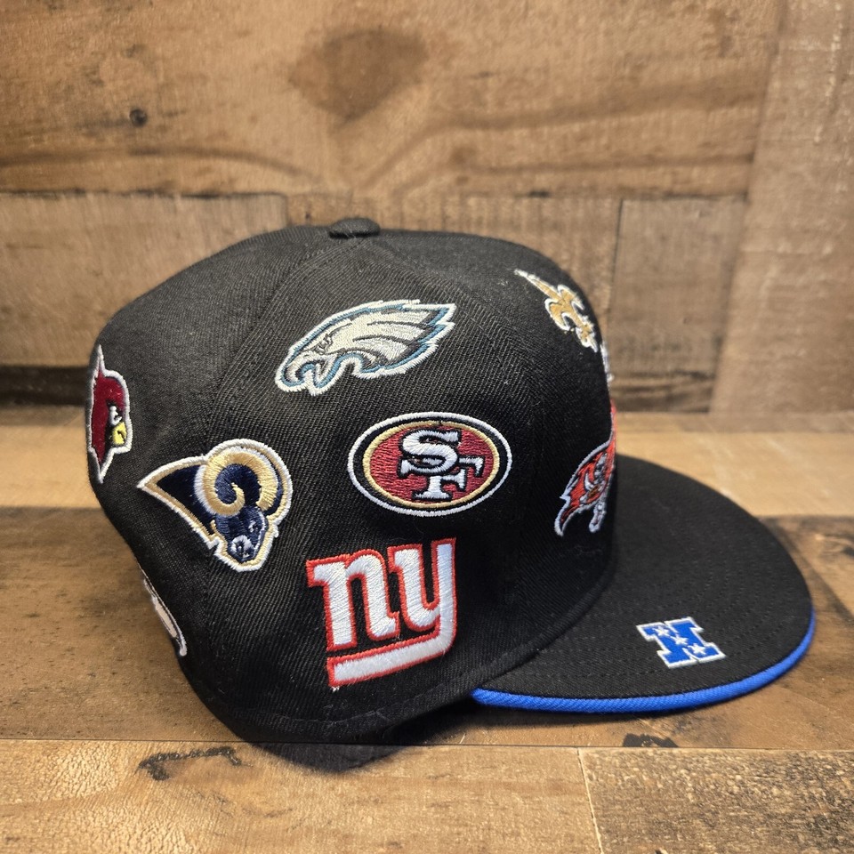 NFL On Field AFC Team Logos Reebok All Over 7.25 Fitted Hat Wool