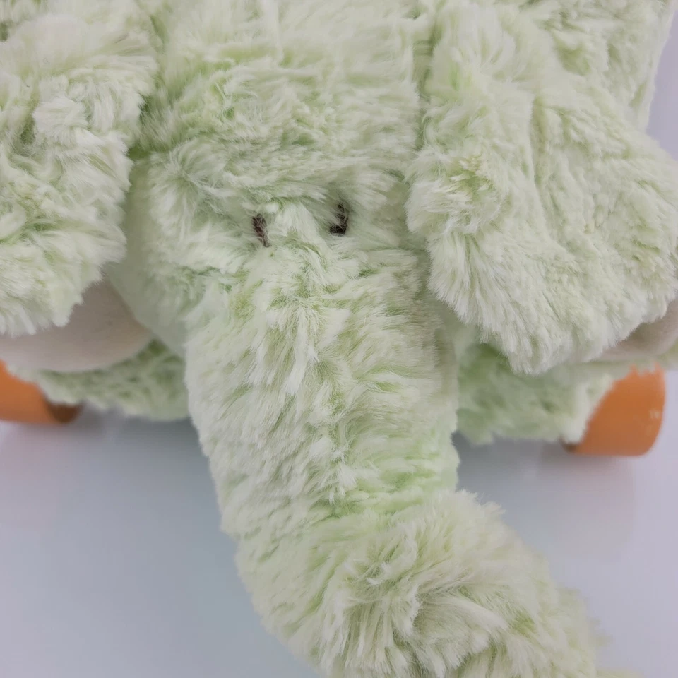 Bloques de elefante suave estilo bebé juguete sonajero rollos verde apilable decoración Foto 4 de 4