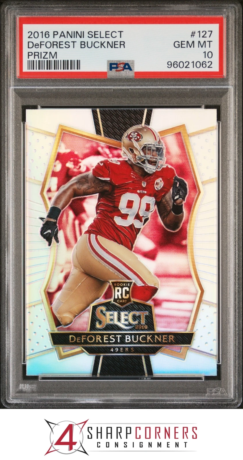 DeForest Buckner Panini Select #127 Prizm