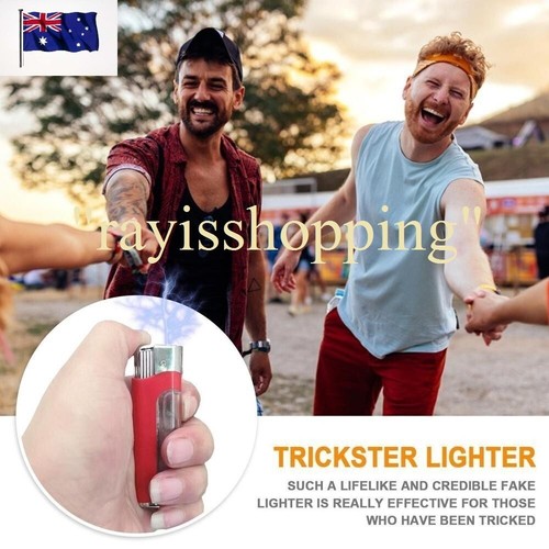 1 x BLACK Electric Shock Lighter Fake Funny Mild Buzz Prank Joke April Fools Gag - Picture 5 of 7