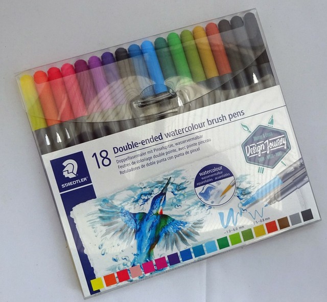 Staedtler 18x Double Ended Watercolour Brush Pens for sale online eBay