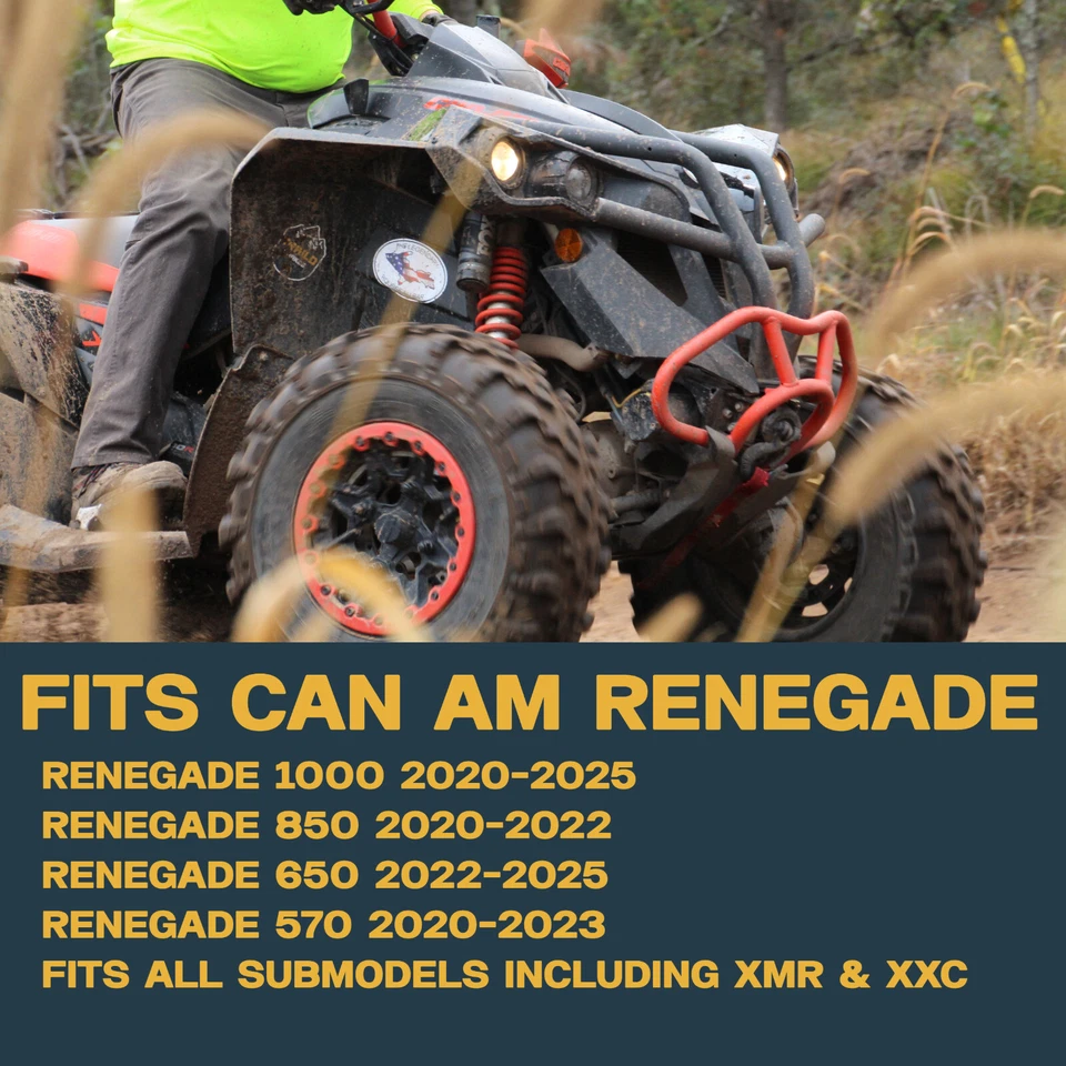 Juego de pastillas de freno cerámicas delanteras y traseras Can-Am Renegade 570, 650, 850, 1000 2020-2025 Foto 2 de 4