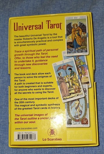 Universal Tarot Kit With Cards & Book. Lo Scarabeo.Roberto De Angelis. NEW. Rare - Picture 8 of 13