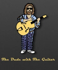 The Dude With The Guitar Enamel Pin Inspired by The Big Lebowski