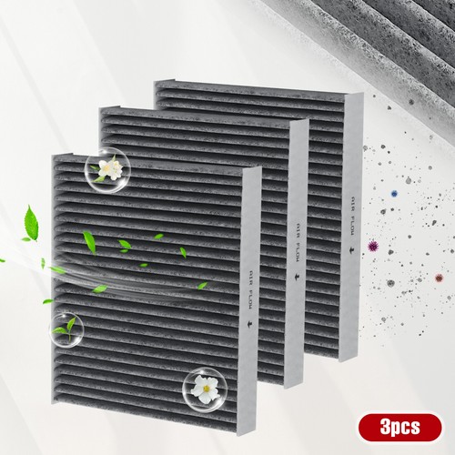 Filtro de aire de cabina premium de carbón activado 3 piezas para Toyota Rav4 Prime 2021-2022 - Imagen 1 de 9