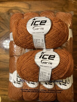 Ice Yarns Wool Double Fine Wolle Rostbraun 500g #02