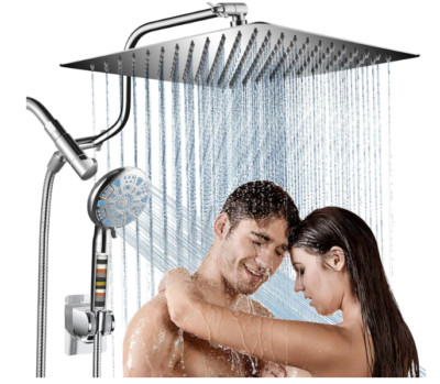 Cobbe 12'' 3-Way High Pressure Rain Shower Head Combo with Handheld, Chrome