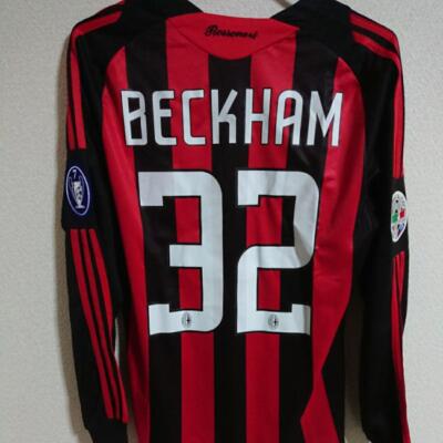 【新品未使用】AC MILAN 2009-10 #32 BECKHAM HOME David Beckham #32 AC Milan 2009/10 UEFA Champions League