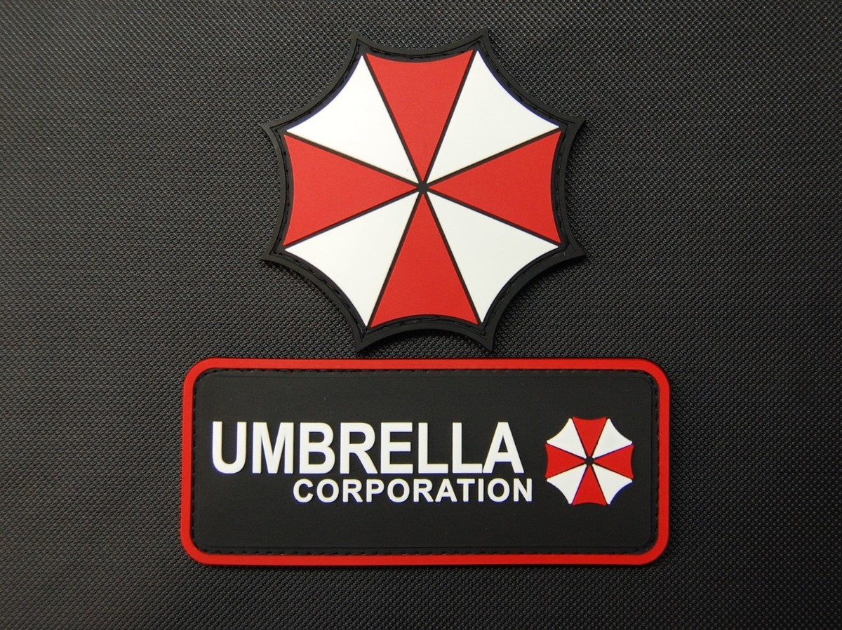 PVC Rubber Resident Evil Umbrella Corporation 2 Patch Set