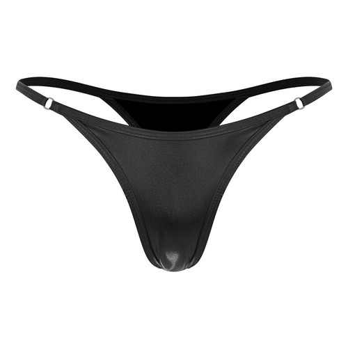 Abito svasato donna pelle PU gotico punk senza maniche con slip schiena a T - Foto 19 di 23