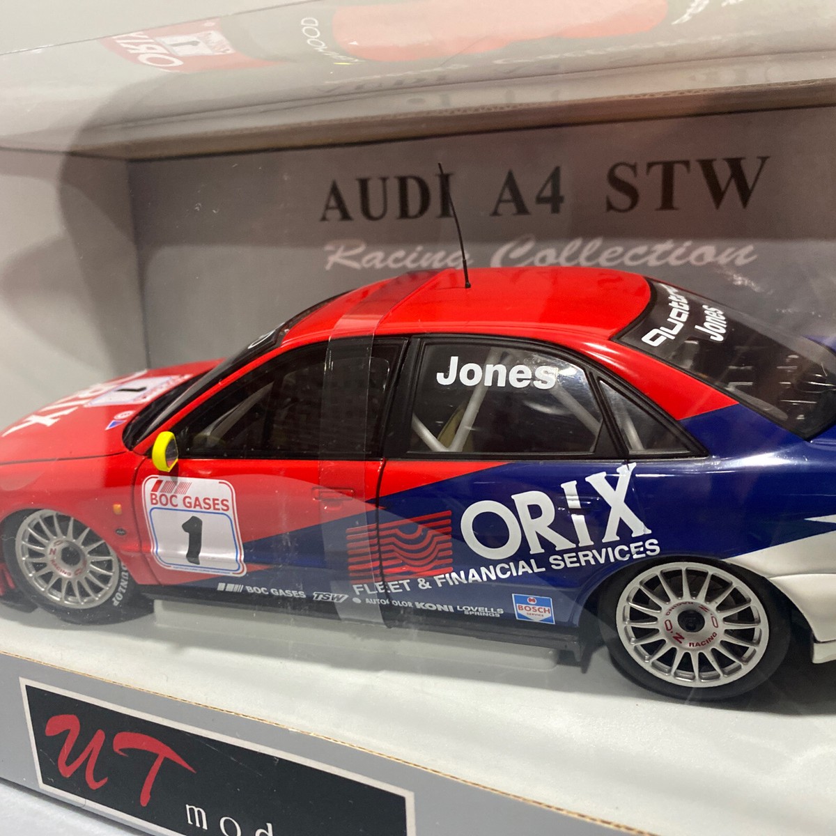 UT Models 1/18 Scale 39745 - Audi A4 STW Orix Jones 1997 #1 Rare