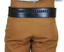 Leather Loop Belt Black 45 cal Cartridge 70207 Brand New SIZE 44 Belt
