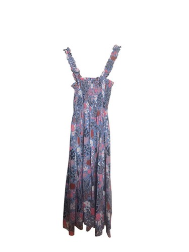 kate spade | Dresses | Kate Spade Garden Posey Blue Smocked Midi