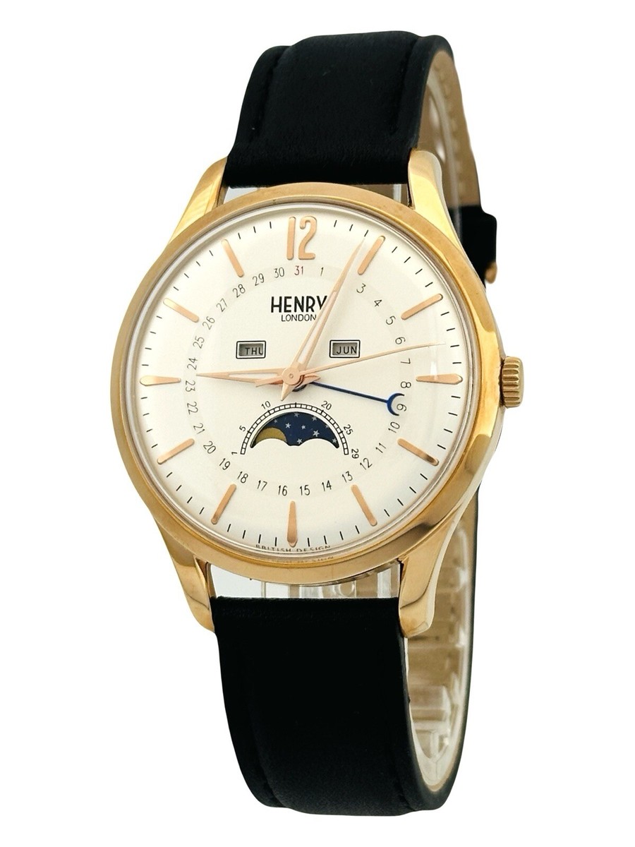 Henry London HL39.LS.0150 RICHMOND MOON-PHASE Multifunction Rose