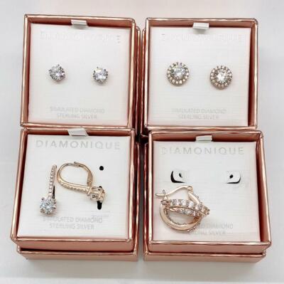 Orecchini Quadrati In Argento Sterling Con Zirconia Cubica 4 Mm – Chiusura Andralok, Realizzati A Mano Nel Regno Unito, Con Confezione Regalo - 4