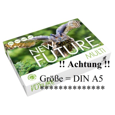 A5 Kopierpapier 80g  New Future Multi  Druckerpapier weiß *Maße: 148,5 x 210mm*