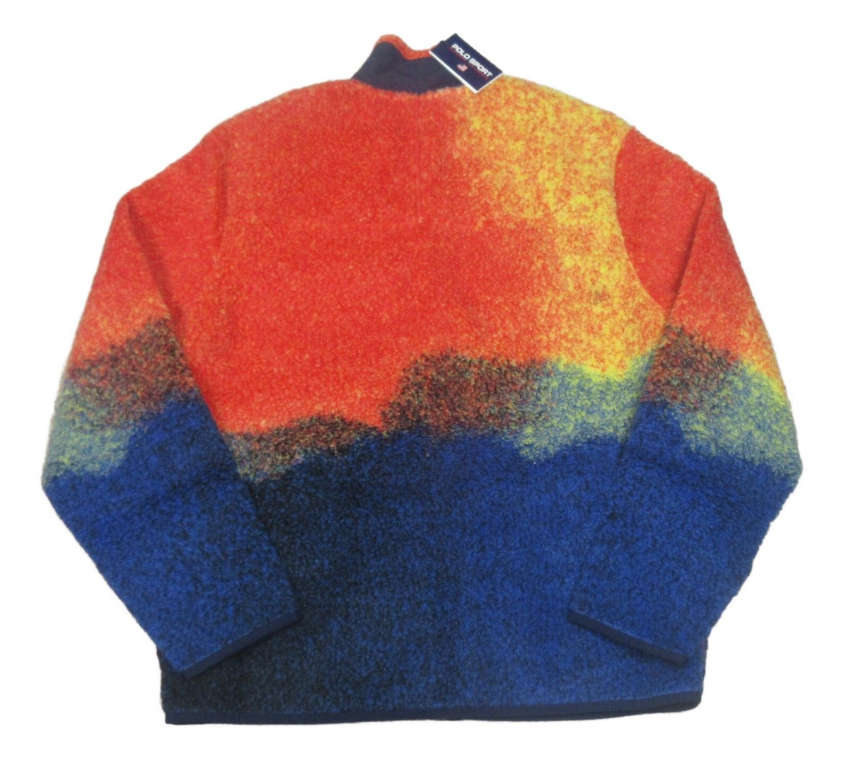 Polo Sport Ralph Lauren Men's Orange/Blue Ombre Hi Pile Fleece