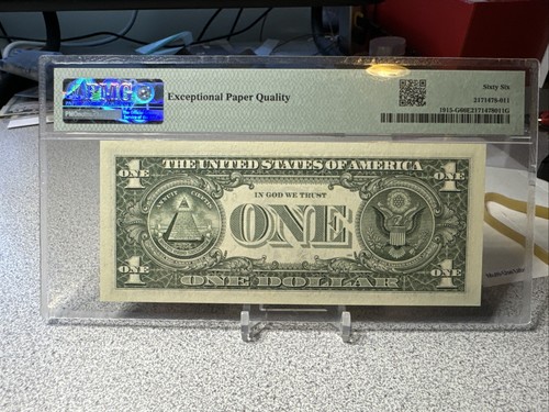 WOW 1988A $1 FRN ( CHICAGO “G”) Low 3 Digit Serial # 255 - PNG 66 EPQ - Picture 9 of 10