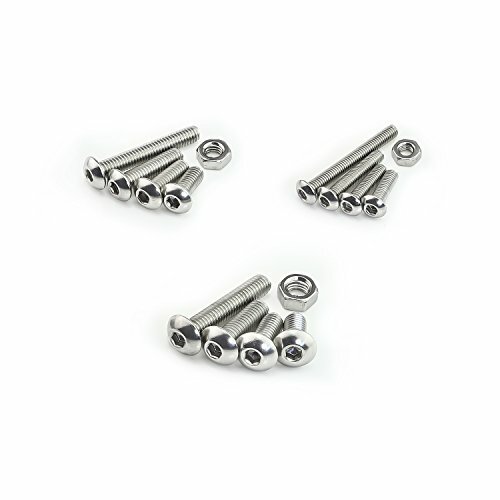 Stainless Steel M3 M4 M5 Button Head Hex Socket Head Cap Bolt Screws Nuts,540PC - Picture 3 of 5