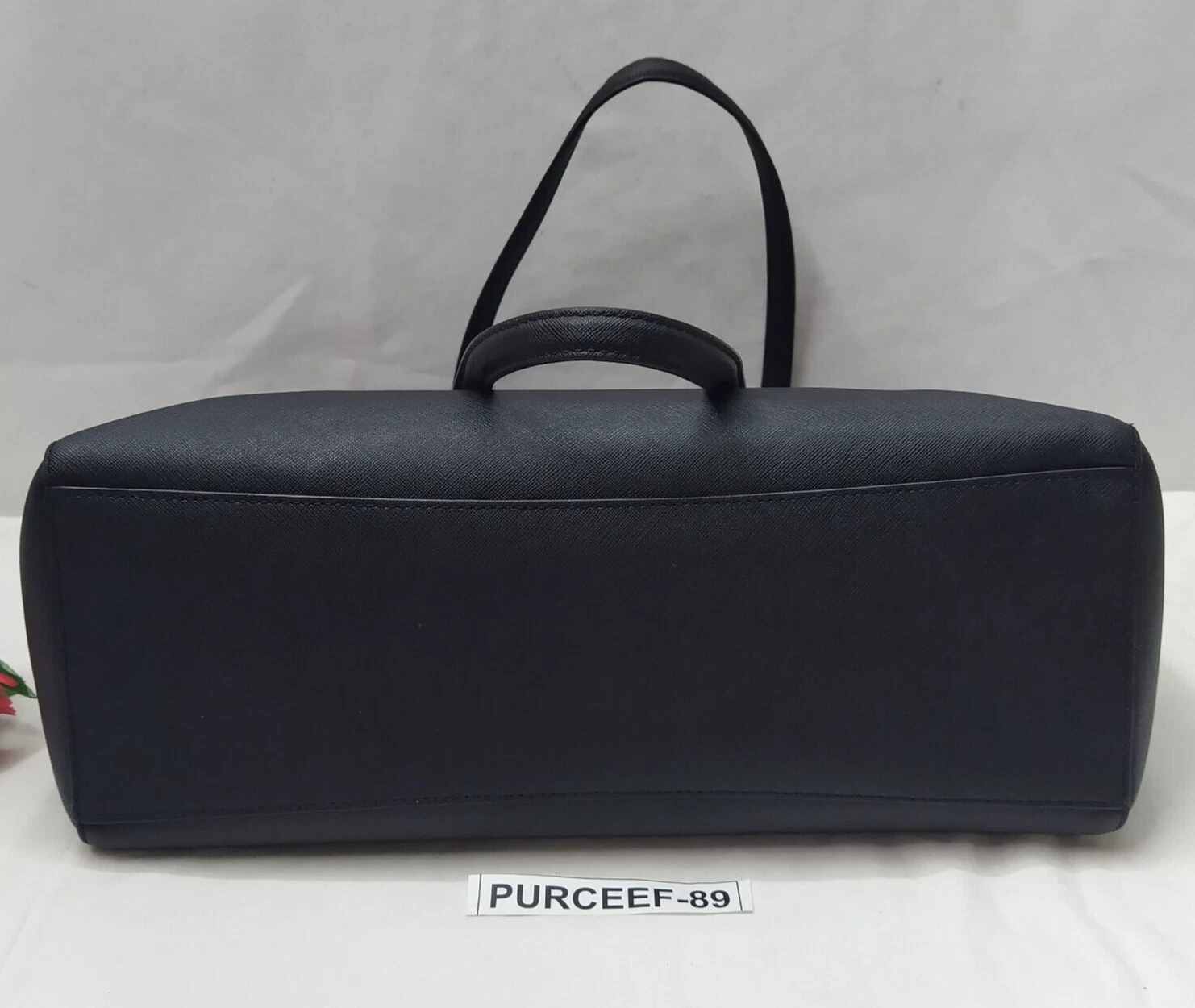 Borsa grande Tory Burch Robinson in pelle nera con doppio manico