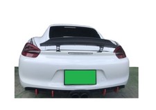 Alerón trasero cola de pato estilo GT4 para Porsche 981 Cayman 14-16 sin pintar