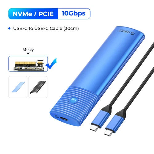 ORICO USB3.2 10Gbps To M.2 NVMe SATA SSD External Enclosure Storage Case USB-C - Picture 16 of 21