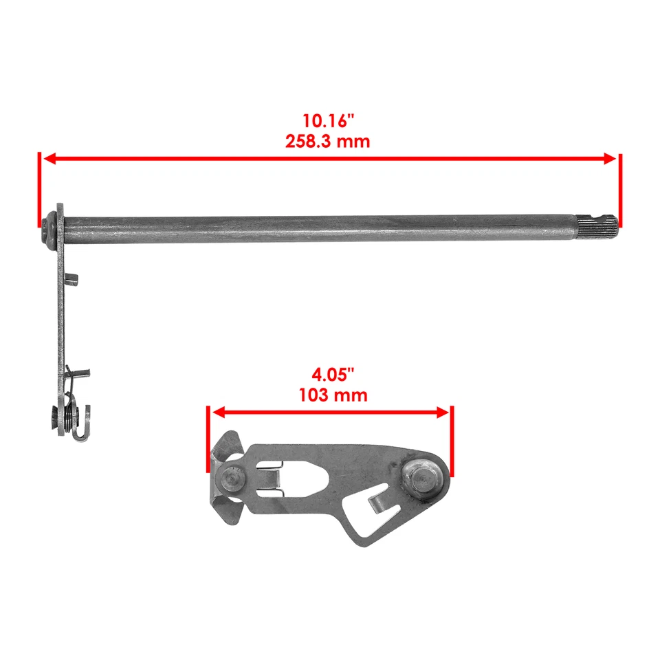 Eje de cambio de marchas Caltric 2GU-18101-00-00 para Yamaha RZ350 1984-1985 Foto 2 de 4
