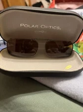 Polar Optics Clip On Sunglasses with Case
